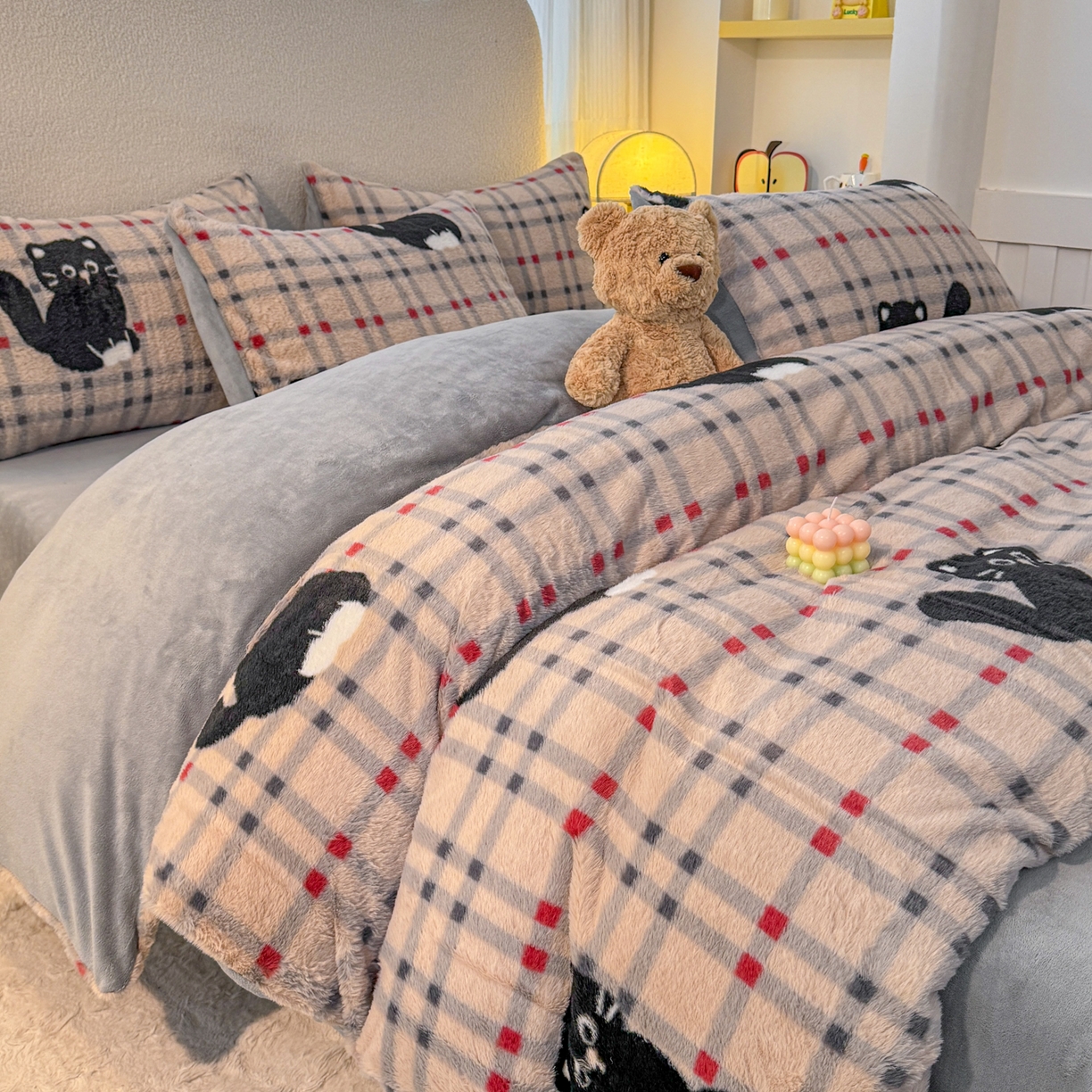 91家纺网 家纺一手货源 找家纺 （总）KA家纺 2025新款冬高克重兔毛牛奶绒四件套