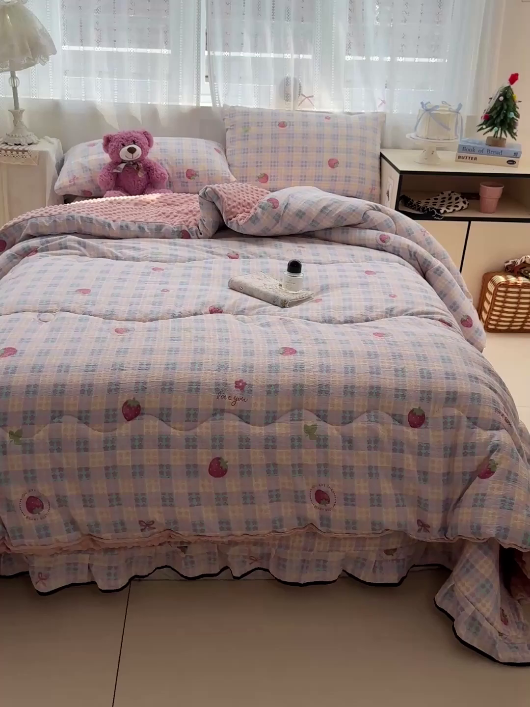 91家纺网 家纺一手货源 找家纺 （总）繁花家居 2025新款床盖豆豆被套春秋被套冬被云感超软木棉被子被芯