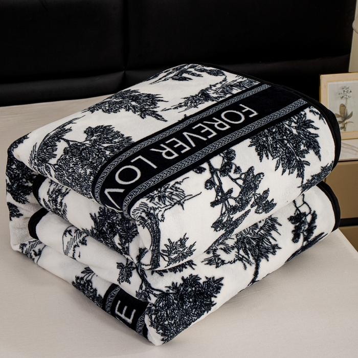 91家纺网 家纺一手货源 找家纺 （总）梵心 2025新款云貂绒毛毯法兰绒毛毯牛奶绒毛毯爆款盖毯直播跨境专供-可定制克重 