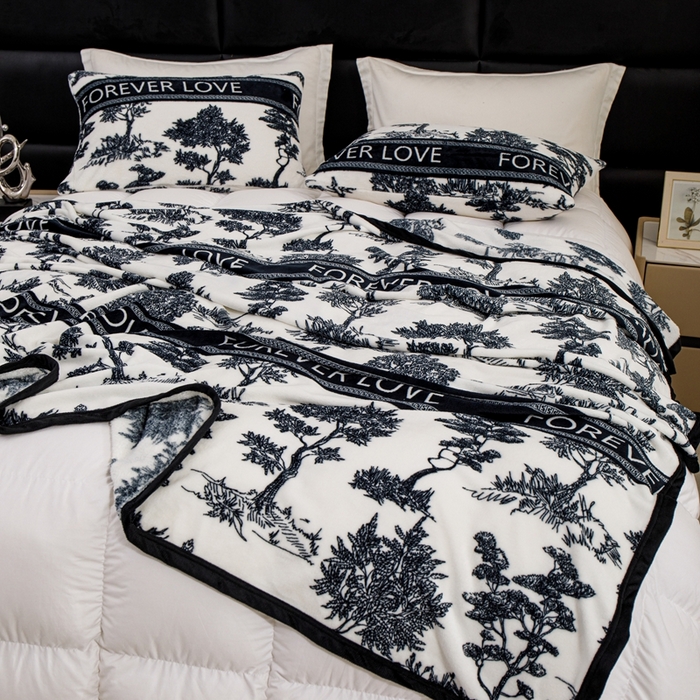 91家纺网 家纺一手货源 找家纺 （总）梵心 2025新款云貂绒毛毯法兰绒毛毯牛奶绒毛毯爆款盖毯直播跨境专供-可定制克重 