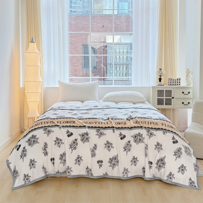 91家纺网 家纺一手货源 找家纺 （总）梵心 2025新款云貂绒毛毯法兰绒毛毯牛奶绒毛毯爆款盖毯直播跨境专供-可定制克重 