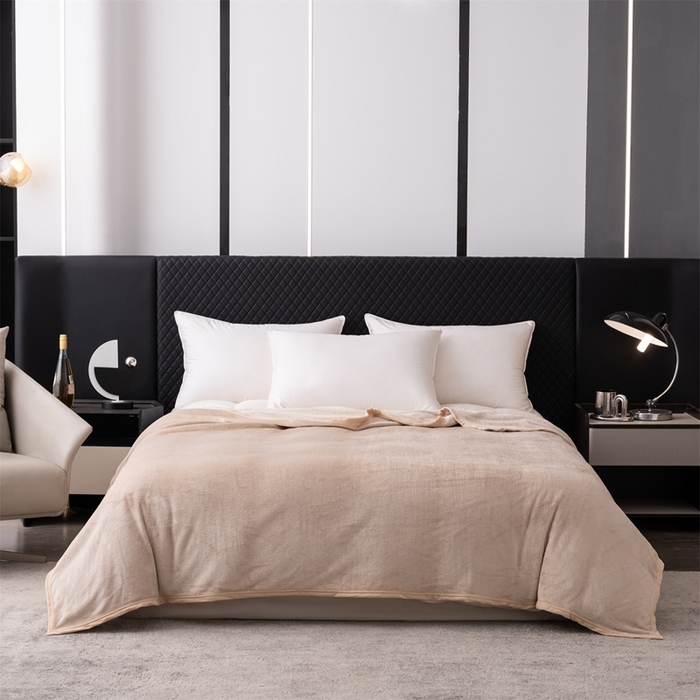 91家纺网 家纺一手货源 找家纺 （总）梵心 2025新款云貂绒毛毯法兰绒毛毯牛奶绒毛毯爆款盖毯直播跨境专供-可定制克重 