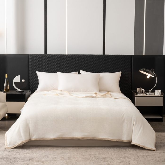 91家纺网 家纺一手货源 找家纺 （总）梵心 2025新款云貂绒毛毯法兰绒毛毯牛奶绒毛毯爆款盖毯直播跨境专供-可定制克重 