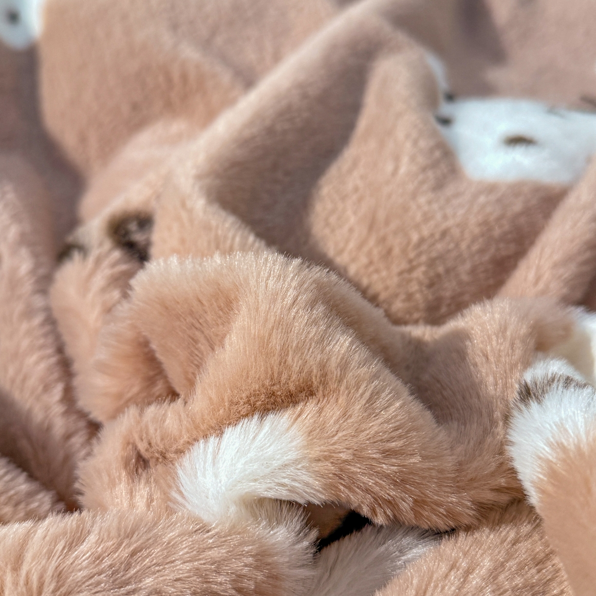 91家纺网 家纺一手货源 找家纺 KA家纺 2025新款冬高克重兔毛牛奶绒四件套 波点狗