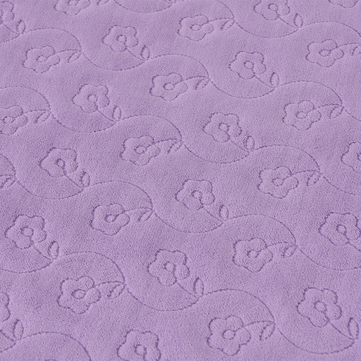 91家纺网 家纺一手货源 找家纺 湘雪家居  2025新款高克重纯色刺绣牛奶绒床盖款钟爱系列四件套-提供买家秀 钟爱款-熏韵紫