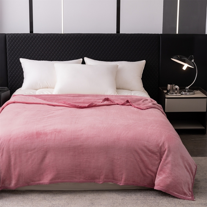 91家纺网 家纺一手货源 找家纺 梵心 2025新款云貂绒毛毯法兰绒毛毯牛奶绒毛毯爆款盖毯直播跨境专供-可定制克重 豆沙