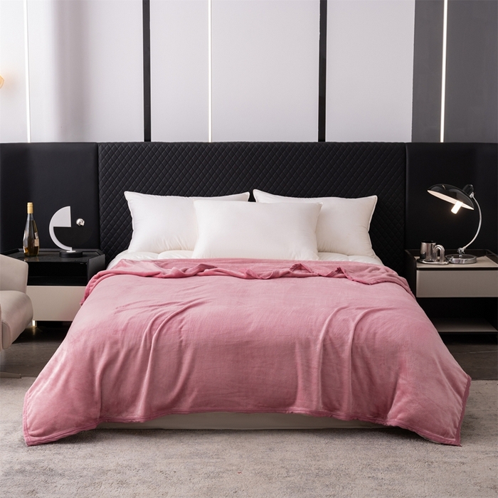 91家纺网 家纺一手货源 找家纺 梵心 2025新款云貂绒毛毯法兰绒毛毯牛奶绒毛毯爆款盖毯直播跨境专供-可定制克重 豆沙