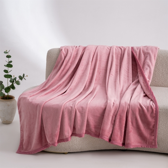 91家纺网 家纺一手货源 找家纺 梵心 2025新款云貂绒毛毯法兰绒毛毯牛奶绒毛毯爆款盖毯直播跨境专供-可定制克重 豆沙