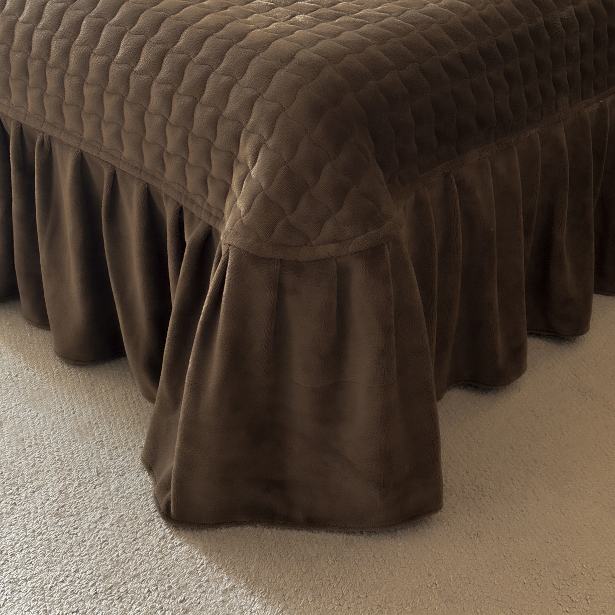 91家纺网 家纺一手货源 找家纺 金阳光家纺 2025新款美拉德高克重兔绒牛奶绒床盖款四件套 简爱