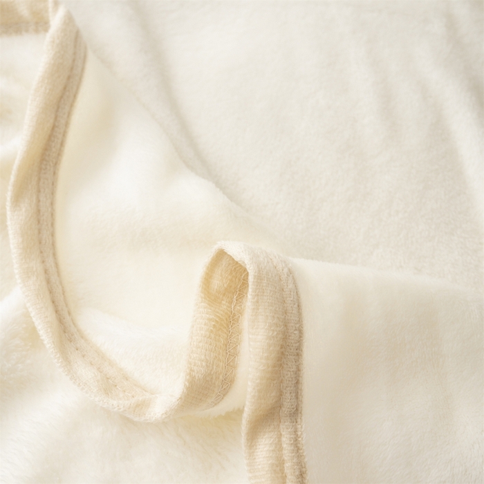 91家纺网 家纺一手货源 找家纺 梵心 2025新款云貂绒毛毯法兰绒毛毯牛奶绒毛毯爆款盖毯直播跨境专供-可定制克重  米色