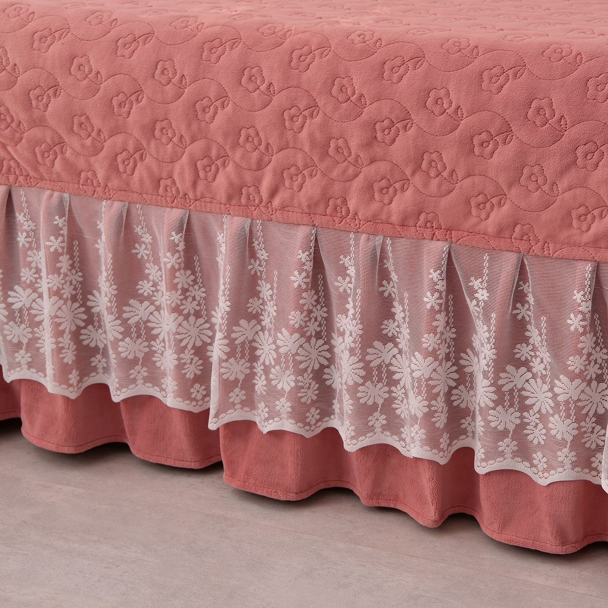 91家纺网 家纺一手货源 找家纺 （总）湘雪家居  2025新款高克重纯色刺绣牛奶绒床盖款星语系列四件套-提供买家秀