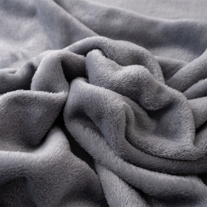 91家纺网 家纺一手货源 找家纺 梵心 2025新款云貂绒毛毯法兰绒毛毯牛奶绒毛毯爆款盖毯直播跨境专供-可定制克重  绅士灰