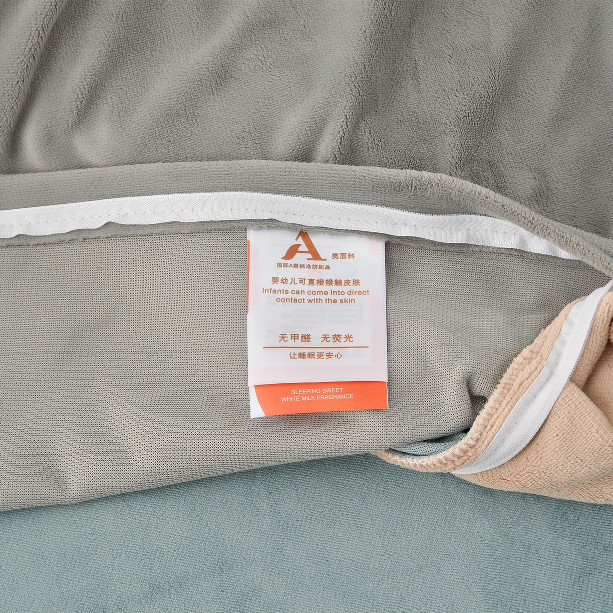 91家纺网 家纺一手货源 找家纺 湘雪家居  2025新款高克重纯色刺绣牛奶绒床盖款星语系列四件套-提供买家秀 星语款-草绿色