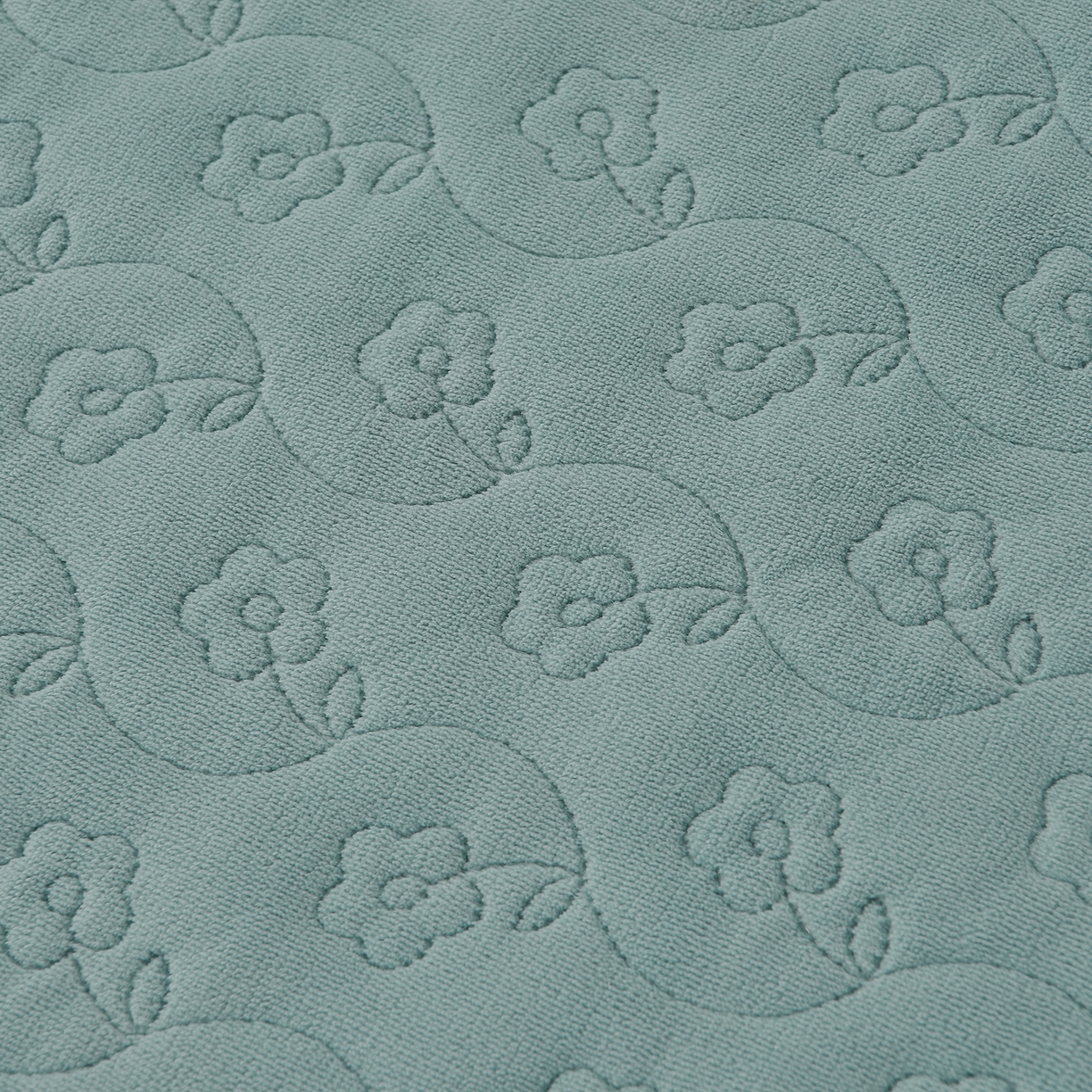 91家纺网 家纺一手货源 找家纺 湘雪家居  2025新款高克重纯色刺绣牛奶绒床盖款星语系列四件套-提供买家秀 星语款-草绿色