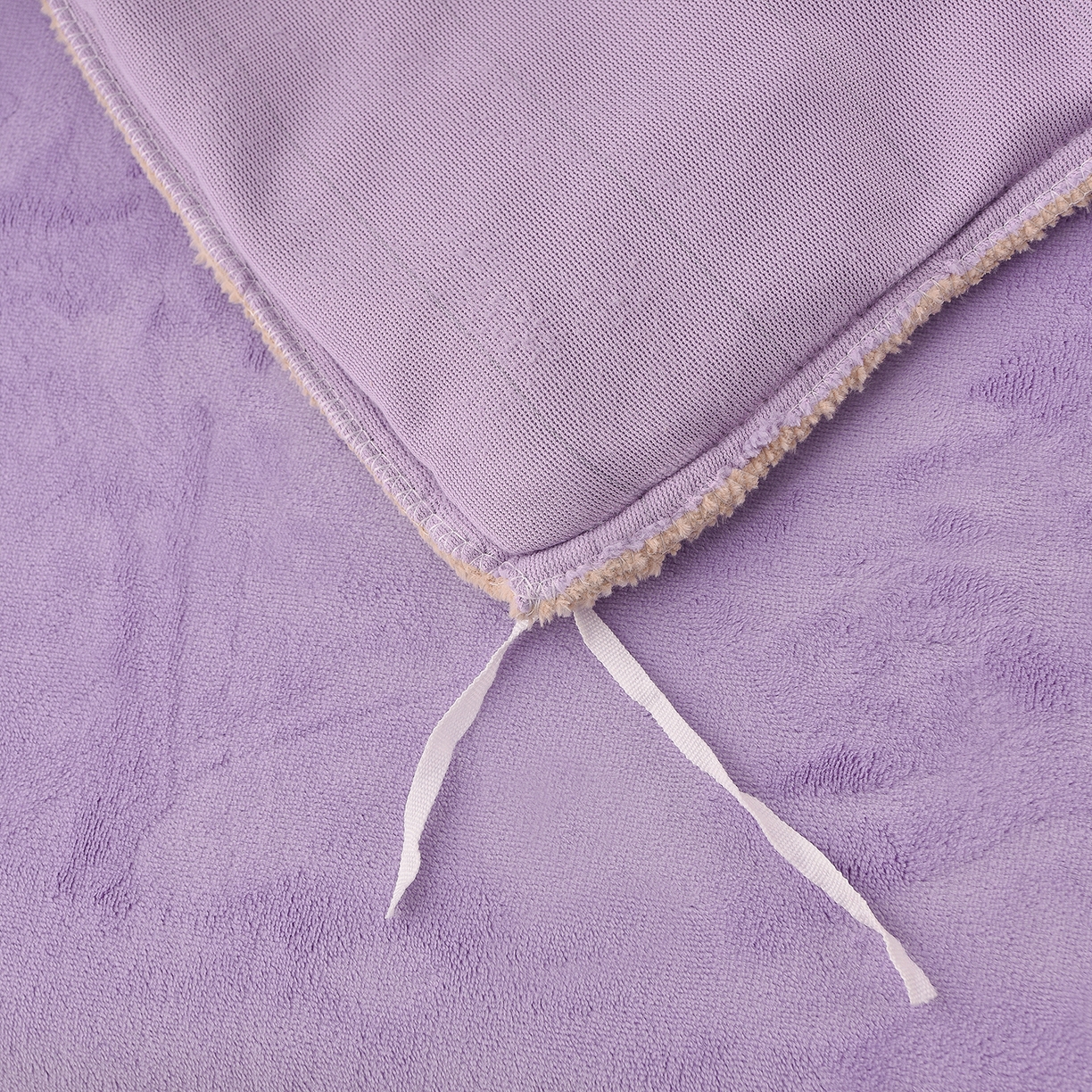 91家纺网 家纺一手货源 找家纺 湘雪家居  2025新款高克重纯色刺绣牛奶绒床盖款星语系列四件套-提供买家秀 星语款-熏韵紫