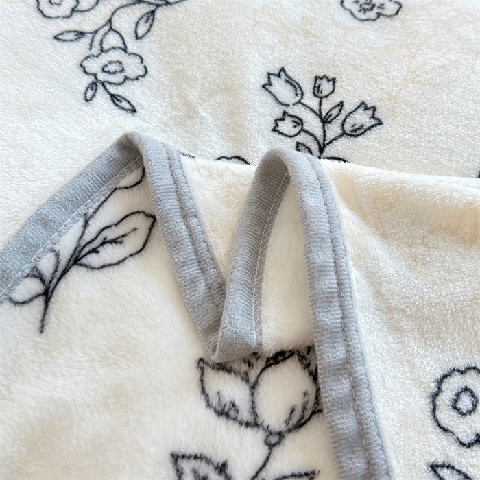 91家纺网 家纺一手货源 找家纺 梵心 2025新款云貂绒毛毯法兰绒毛毯牛奶绒毛毯爆款盖毯直播跨境专供-可定制克重 枝叶