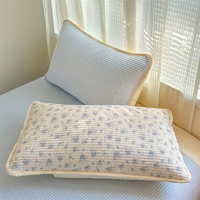 91家纺网 家纺一手货源 找家纺 繁花家居 2025新款床盖豆豆被套春秋被套冬被云感超软木棉被子被芯 简单款床盖-豆豆被-蓝黛