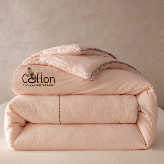 丽卡家纺 2025年秋冬新品威尔思大豆被（常规生产款为春秋被和冬被，常规尺寸为200*230/220*240cm，其他特殊尺寸/加厚款接受下单定制） 威尔思大豆被-粉色