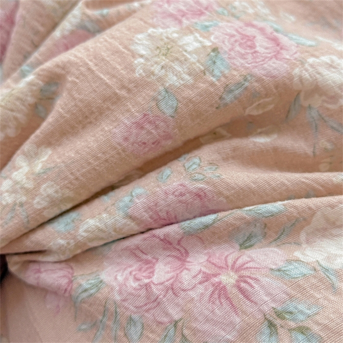 91家纺网 家纺一手货源 找家纺 繁花家居 2025新款床盖豆豆被套春秋被套冬被云感超软木棉被子被芯 花边床盖-豆豆被-粉蔷柔梦