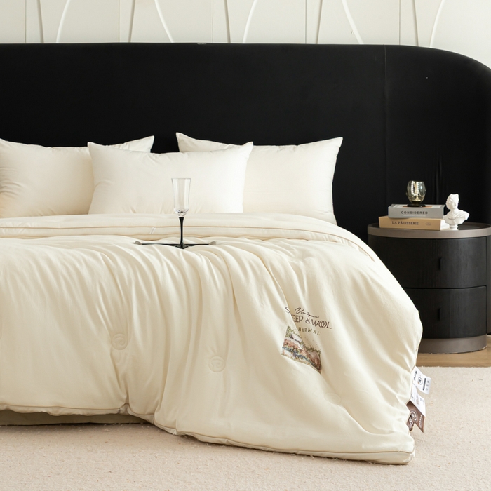 91家纺网 家纺一手货源 找家纺 （总）丽卡家纺 2025年秋冬新品丽妃羊绒被被子被芯（常规生产款为春秋被和冬被，常规尺寸为200*230/220*240cm，其他特殊尺寸/加厚款接受下单定制）