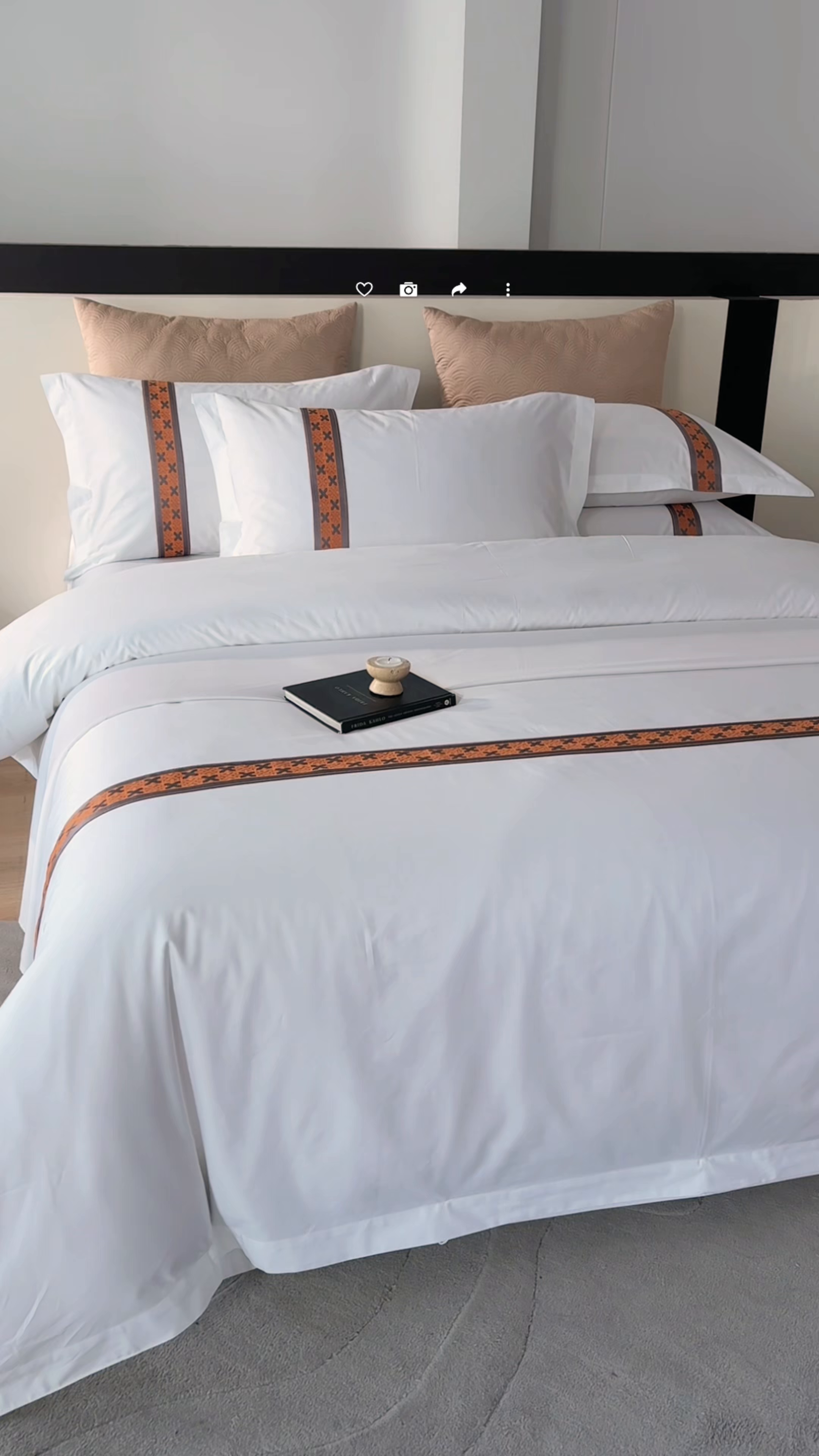 91家纺网 家纺一手货源 找家纺 诚臻/安力森 25年新款酒店织带四件套 奢雅棕调