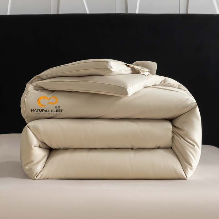 丽卡家纺 2025年秋冬新品好运来暖姜被被子被芯（常规生产款为春秋被和冬被，常规尺寸为200*230和220*240cm，其他特殊尺寸/加厚款接受下单定制） 好运来暖姜被-卡其