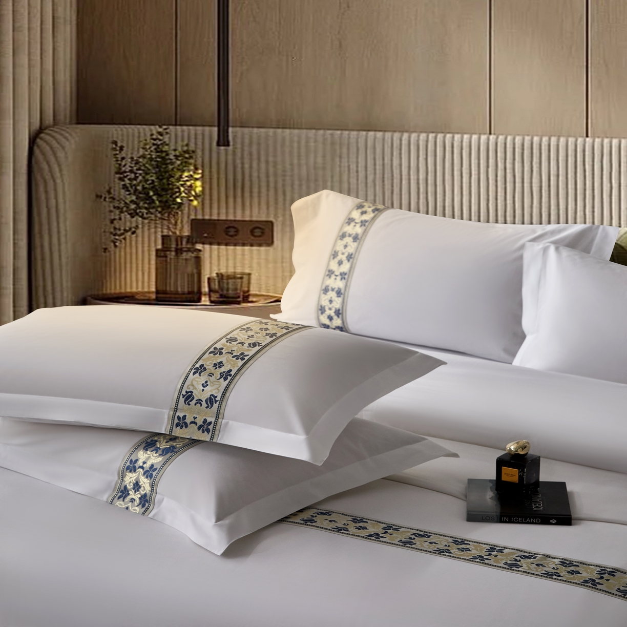 91家纺网 家纺一手货源 找家纺 诚臻/安力森 25年新款酒店织带四件套 木语雅奢