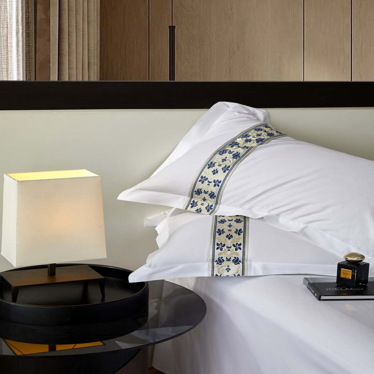 91家纺网 家纺一手货源 找家纺 诚臻/安力森 25年新款酒店织带四件套 木语雅奢