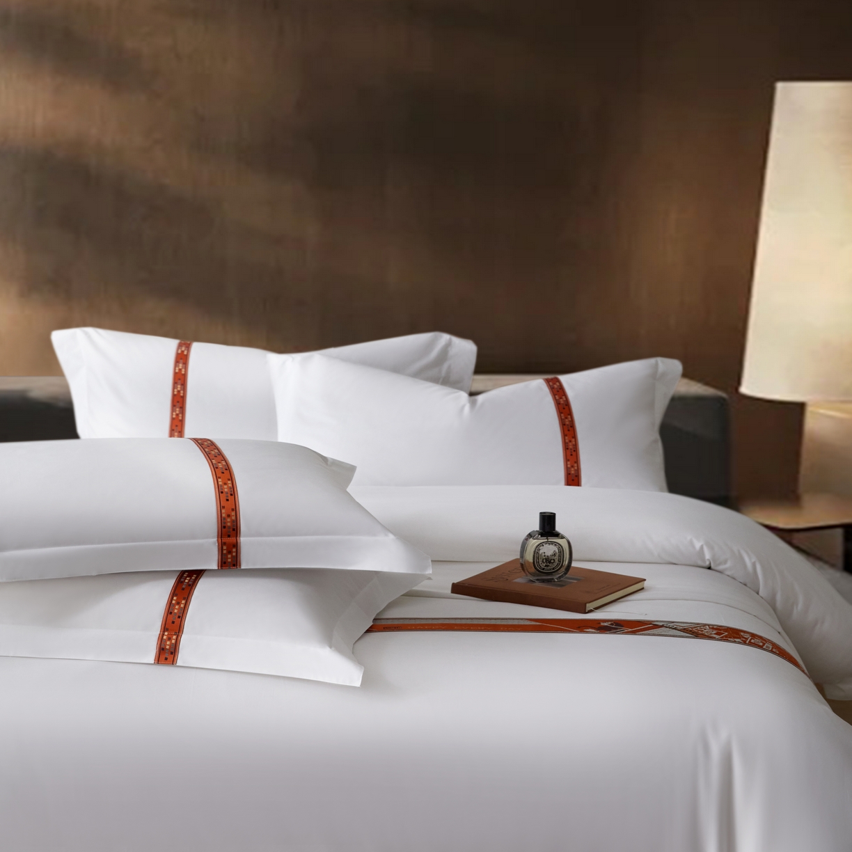 91家纺网 家纺一手货源 找家纺 诚臻/安力森 25年新款酒店织带四件套 森境暖韵