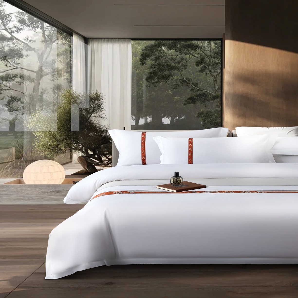 91家纺网 家纺一手货源 找家纺 诚臻/安力森 25年新款酒店织带四件套 森境暖韵