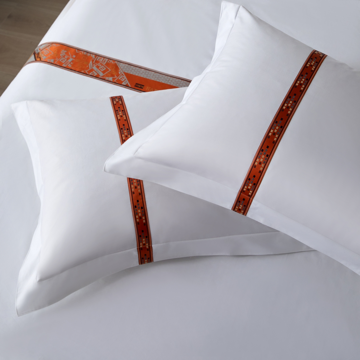 91家纺网 家纺一手货源 找家纺 诚臻/安力森 25年新款酒店织带四件套 森境暖韵