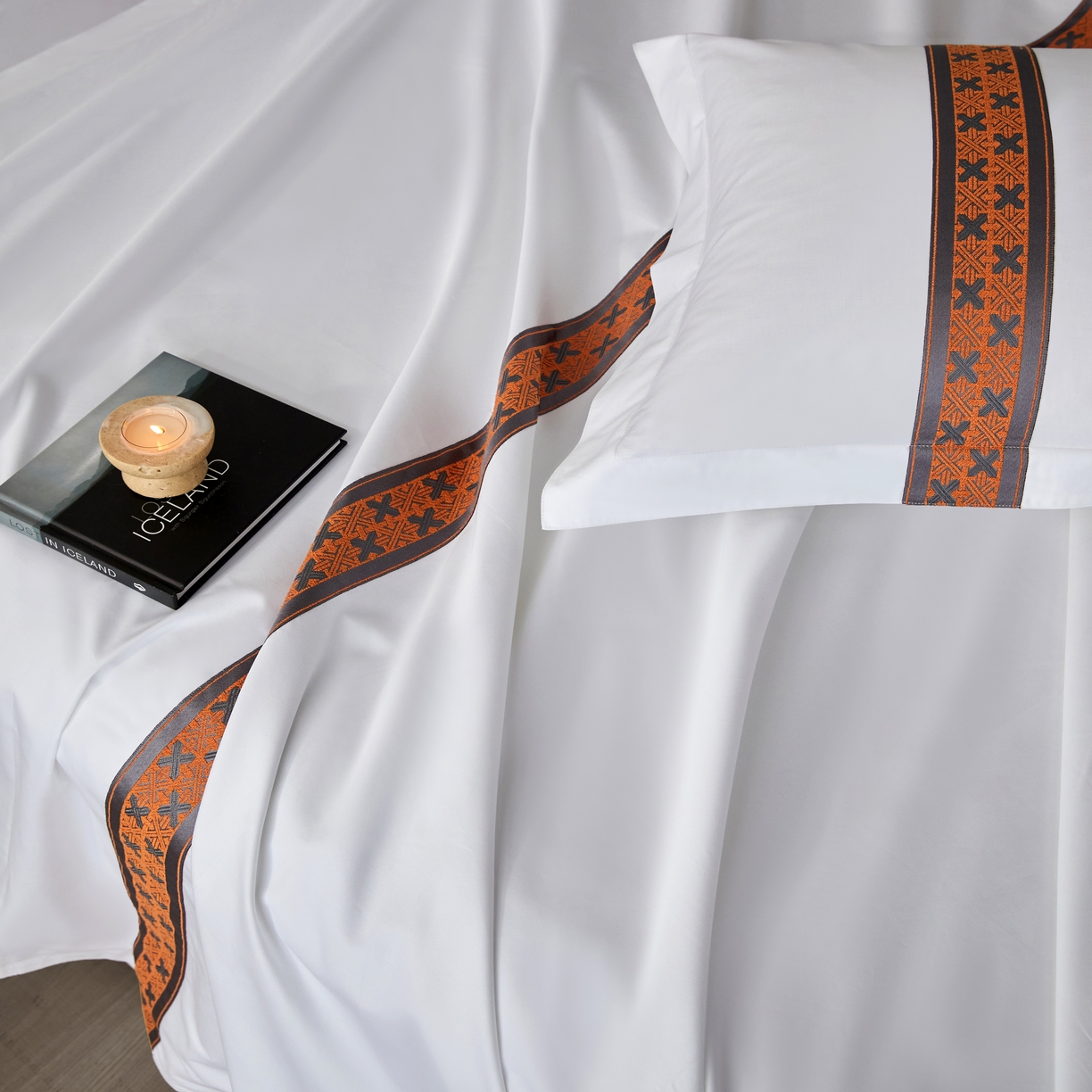 91家纺网 家纺一手货源 找家纺 诚臻/安力森 25年新款酒店织带四件套 奢雅棕调