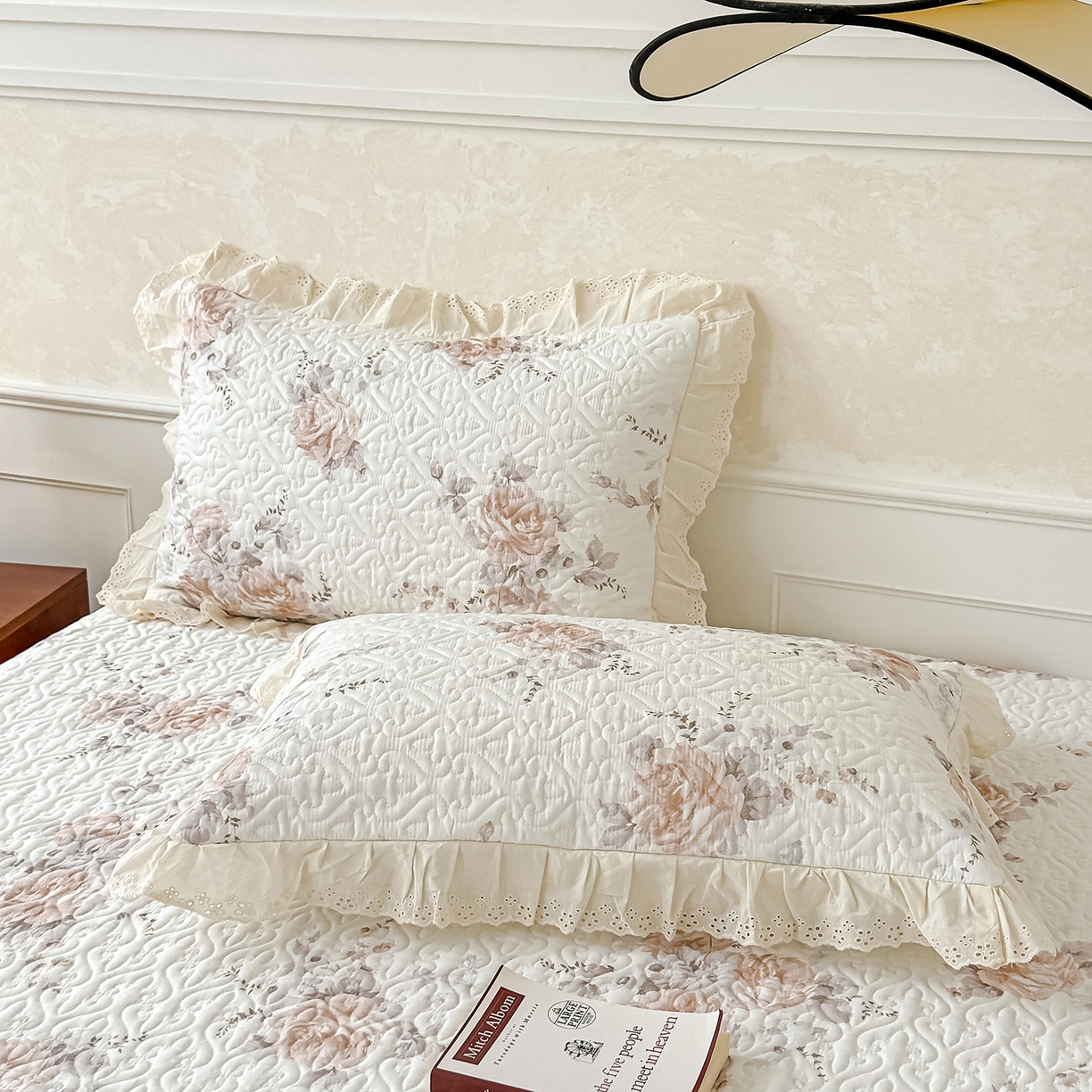 91家纺网 家纺一手货源 找家纺 （总）冬然家纺 2025新款纯棉数码印花工艺款床盖四件套