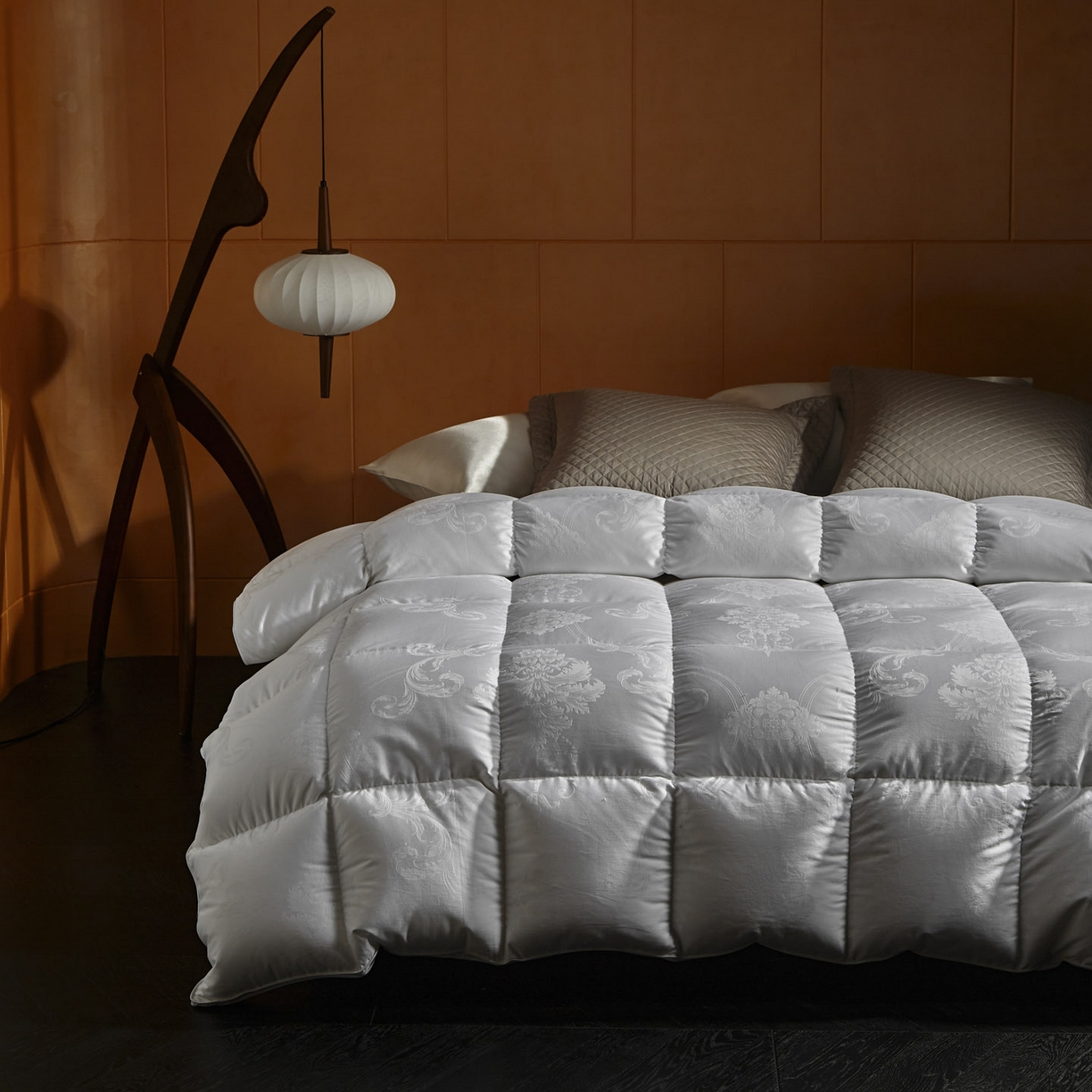 91家纺网 家纺一手货源 找家纺 暖羽屋羽绒馆 2025新款95白鸭绒被子绒子含量95 能过质检 白鸭绒被芯冬被羽绒被 F雅馨 白色