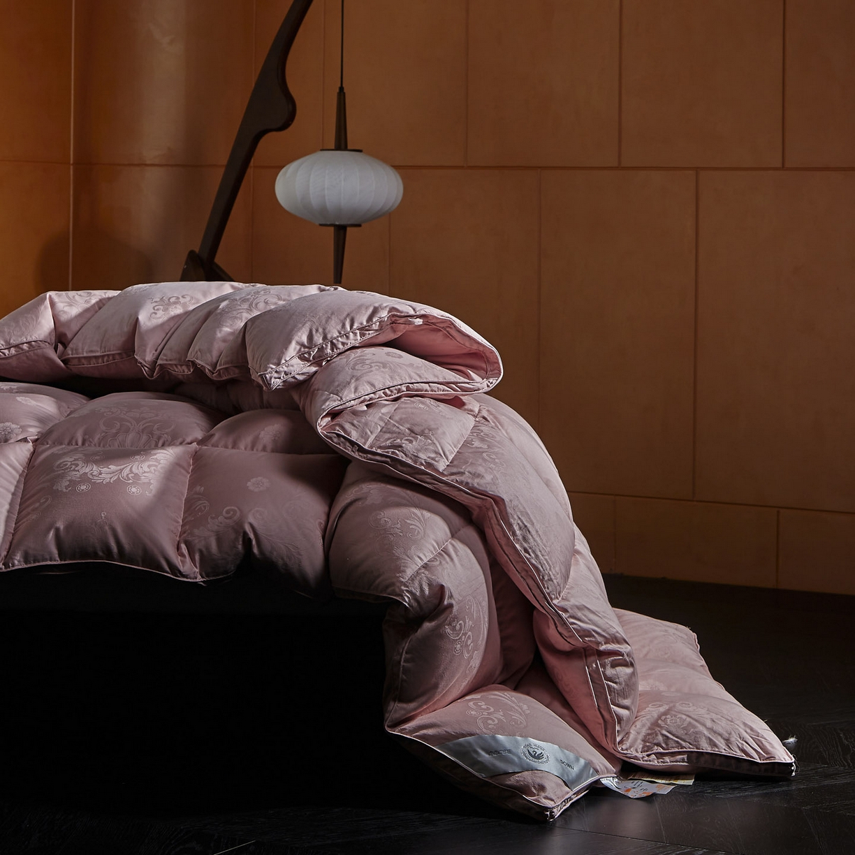 91家纺网 家纺一手货源 找家纺 暖羽屋羽绒馆 2025新款95白鸭绒被子绒子含量95 能过质检 白鸭绒被芯冬被羽绒被 F雅馨 豆沙