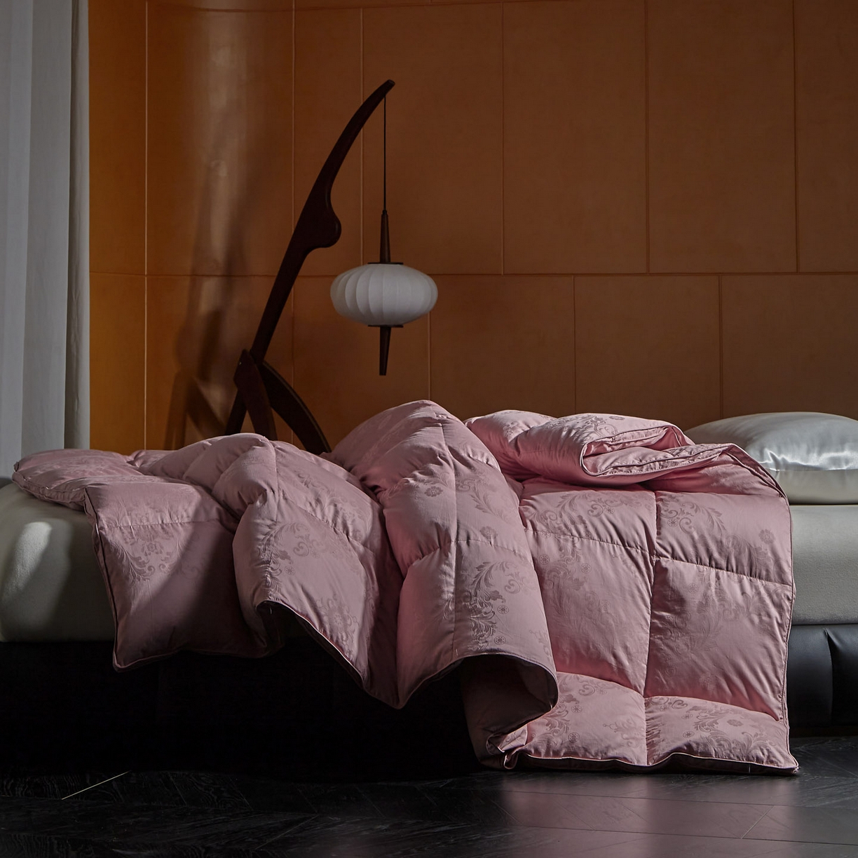 91家纺网 家纺一手货源 找家纺 暖羽屋羽绒馆 2025新款95白鸭绒被子绒子含量95 能过质检 白鸭绒被芯冬被羽绒被 F雅馨 浅棕