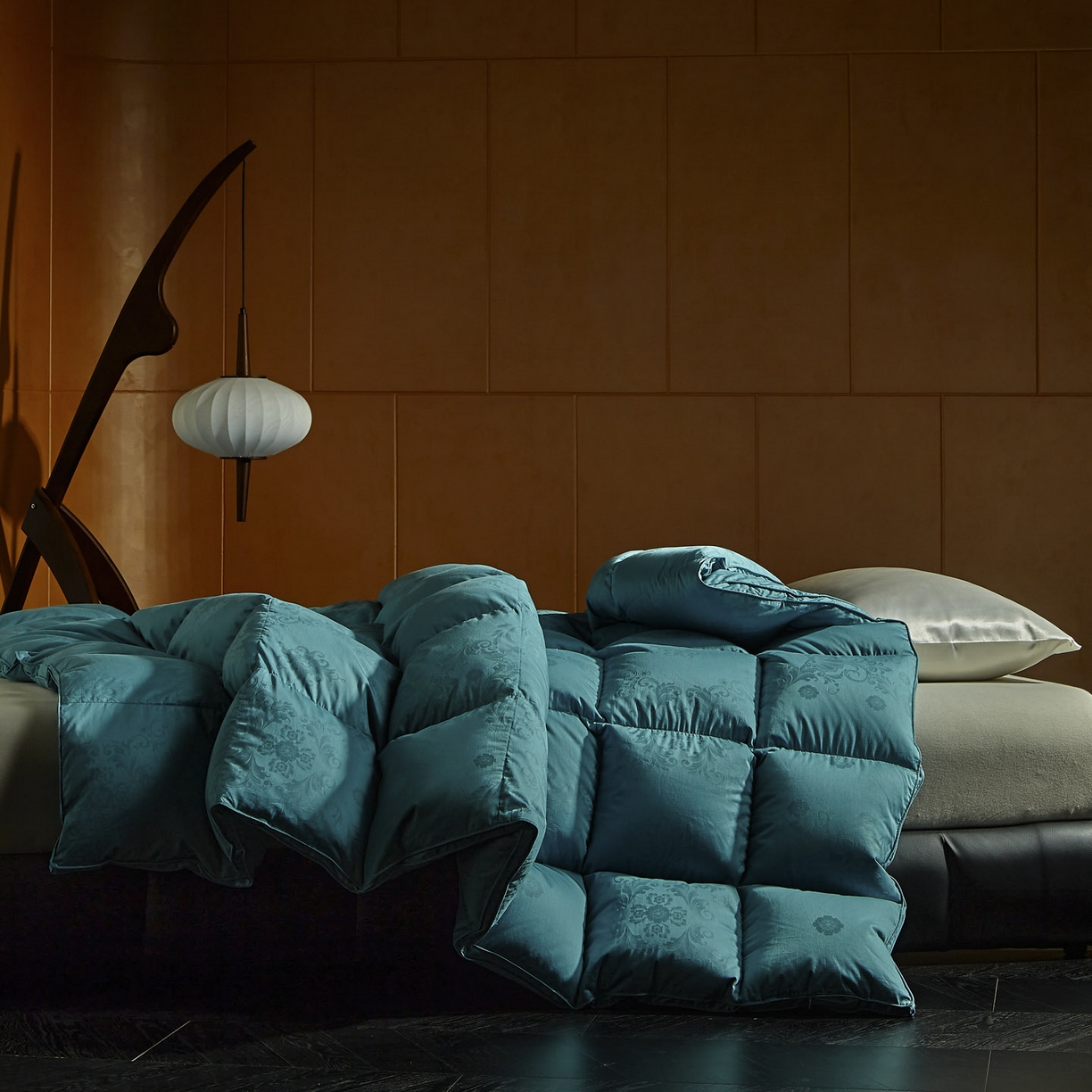 91家纺网 家纺一手货源 找家纺 暖羽屋羽绒馆 2025新款95白鸭绒被子绒子含量95 能过质检 白鸭绒被芯冬被羽绒被 F雅馨 青蓝