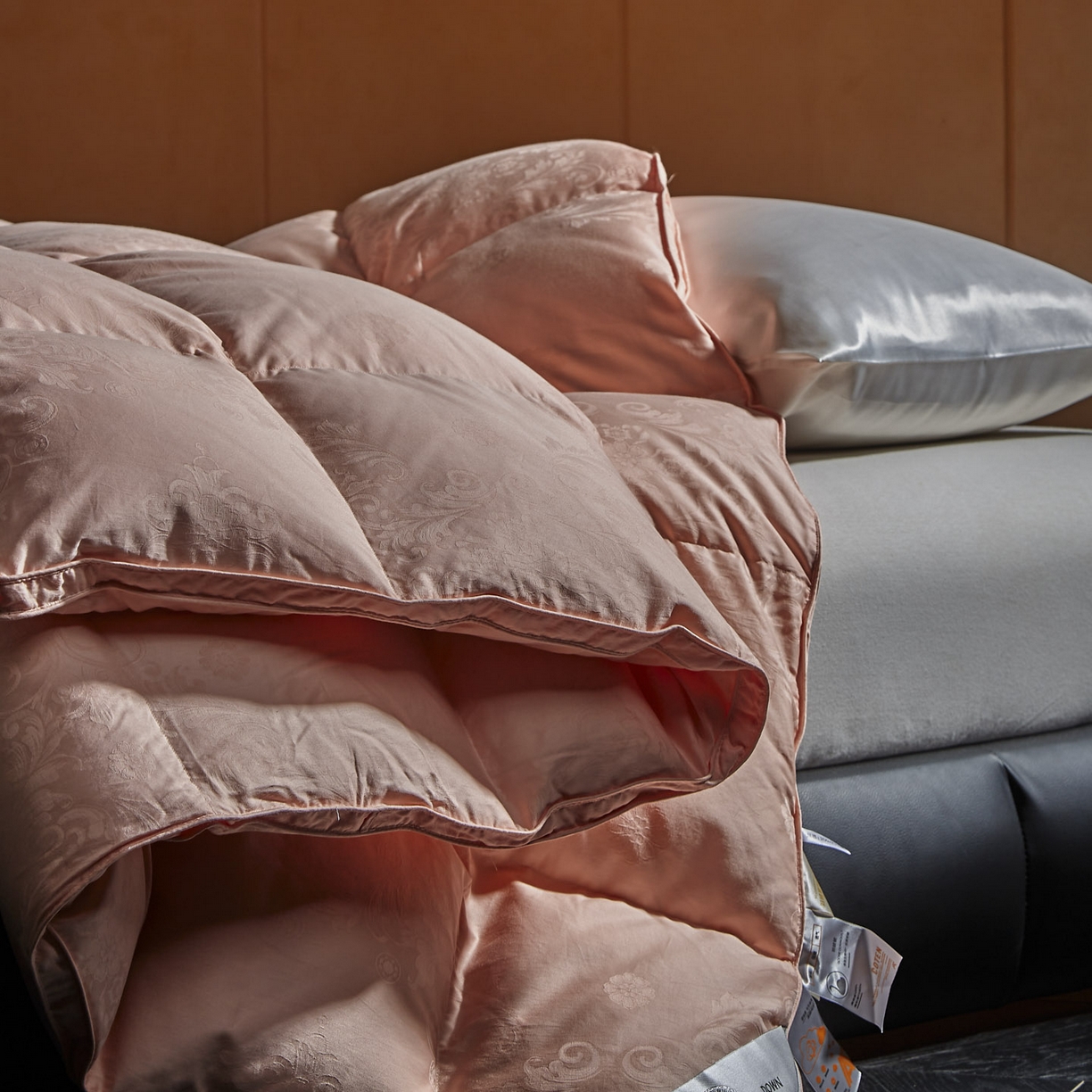 91家纺网 家纺一手货源 找家纺 暖羽屋羽绒馆 2025新款95白鸭绒被子绒子含量95 能过质检 白鸭绒被芯冬被羽绒被 F雅馨 玉色