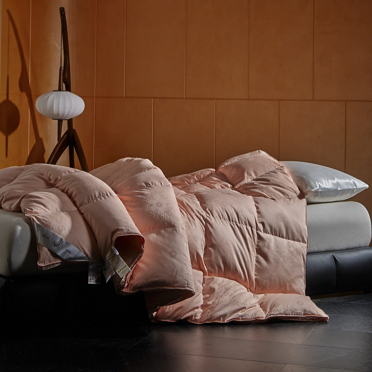 91家纺网 家纺一手货源 找家纺 暖羽屋羽绒馆 2025新款95白鸭绒被子绒子含量95 能过质检 白鸭绒被芯冬被羽绒被 F雅馨 玉色