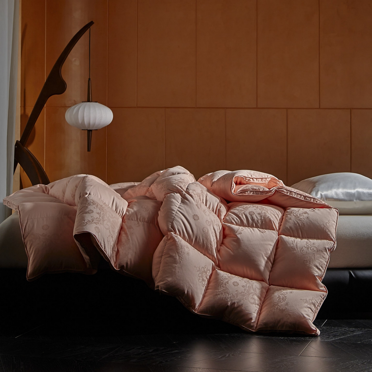 91家纺网 家纺一手货源 找家纺 暖羽屋羽绒馆 2025新款95白鸭绒被子绒子含量95 能过质检 白鸭绒被芯冬被羽绒被 F雅馨 玉色