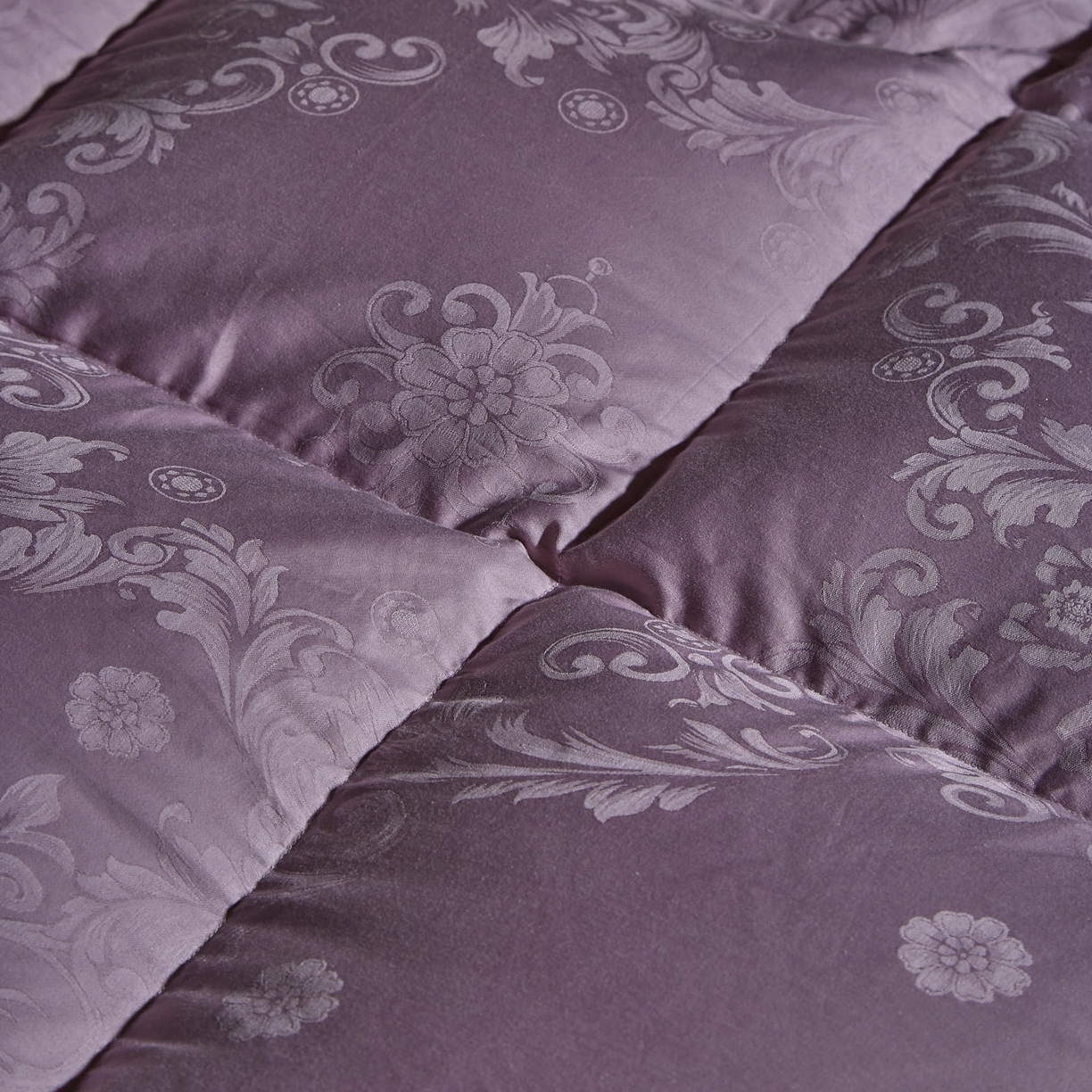 91家纺网 家纺一手货源 找家纺 暖羽屋羽绒馆 2025新款95白鸭绒被子绒子含量95 能过质检 白鸭绒被芯冬被羽绒被 F雅馨 紫色