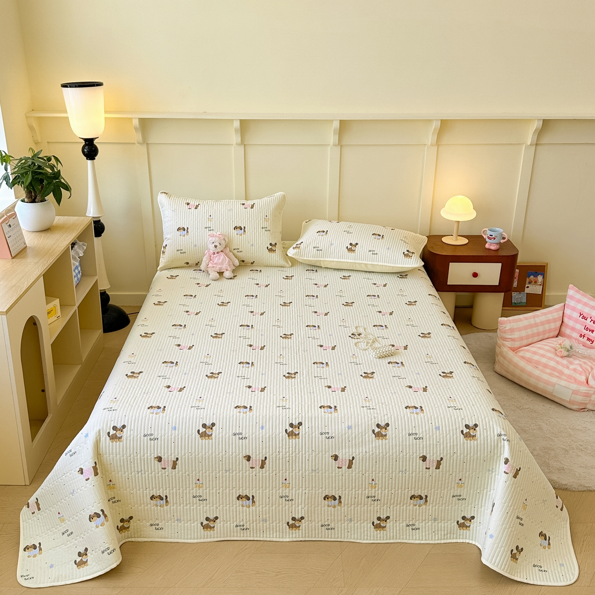 91家纺网 家纺一手货源 找家纺 （总）寐居家纺 2025新款A类数码印花老粗布夹棉床盖