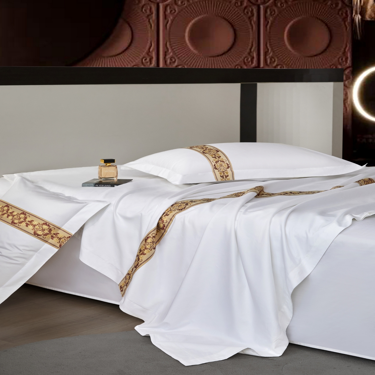 91家纺网 家纺一手货源 找家纺 （总）诚臻/安力森 25年新款酒店织带四件套