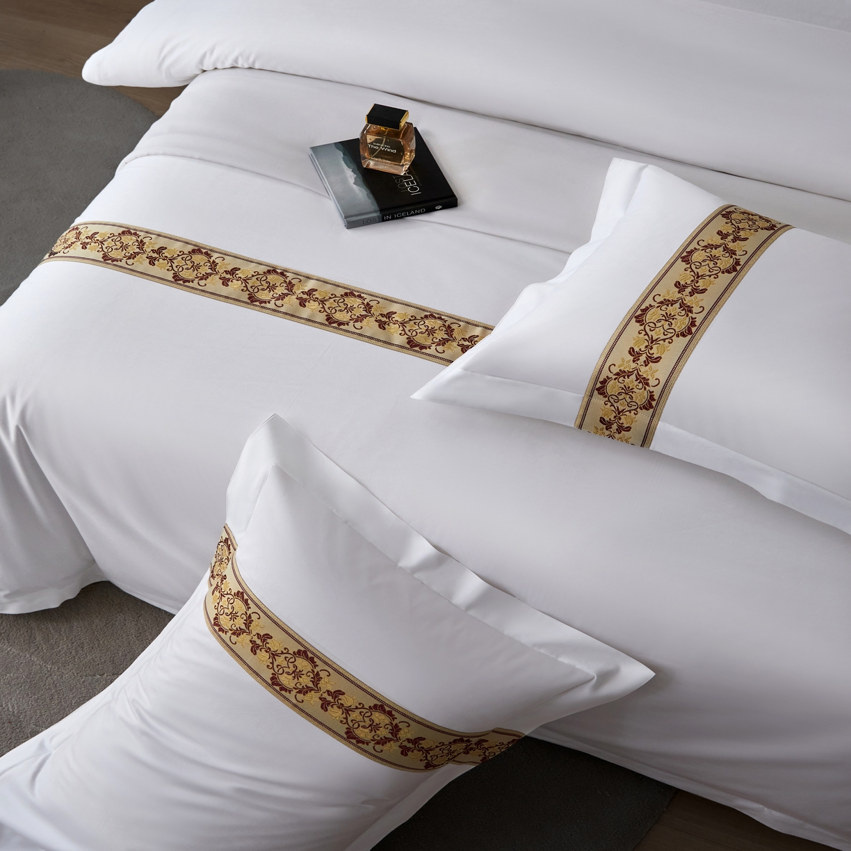 91家纺网 家纺一手货源 找家纺 （总）诚臻/安力森 25年新款酒店织带四件套