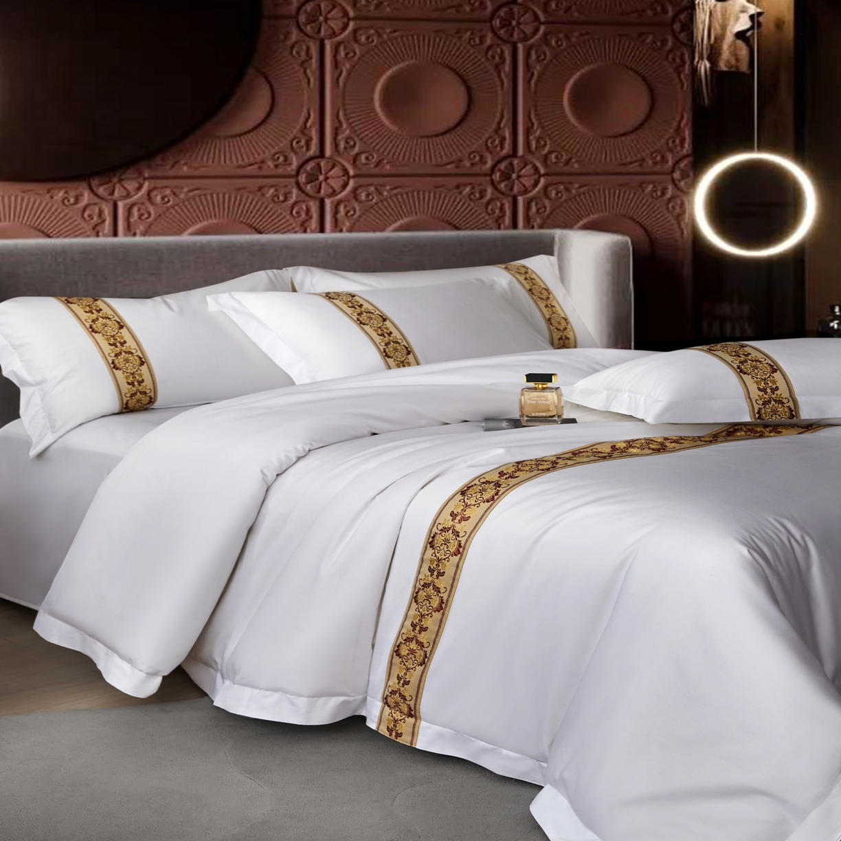 91家纺网 家纺一手货源 找家纺 （总）诚臻/安力森 25年新款酒店织带四件套