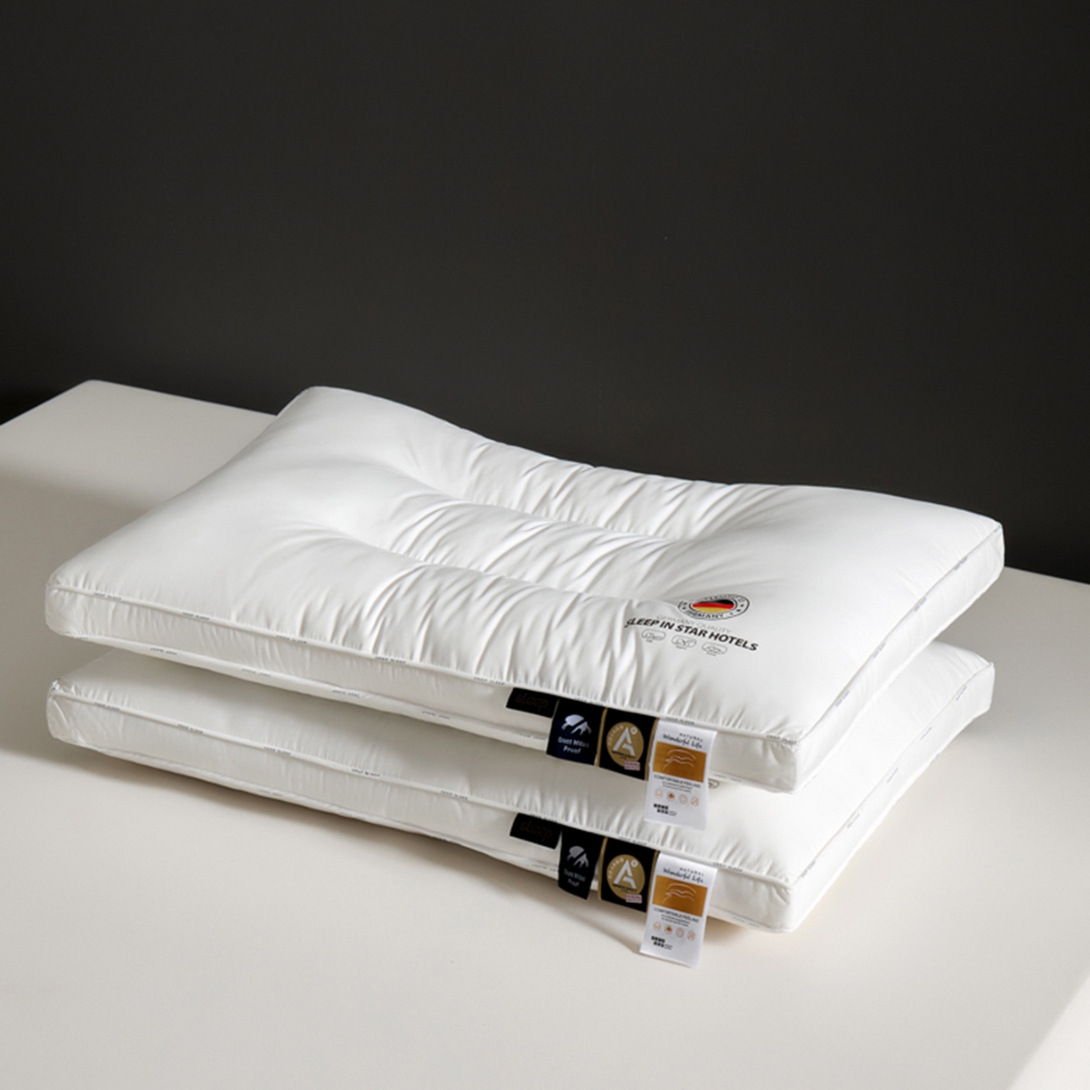 91家纺网 家纺一手货源 找家纺 寐居家纺 2025新款星级酒店枕枕头枕芯 立体定型低枕