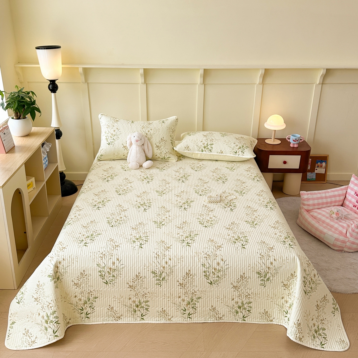 91家纺网 家纺一手货源 找家纺 （总）寐居家纺 2025新款A类数码印花老粗布夹棉床盖