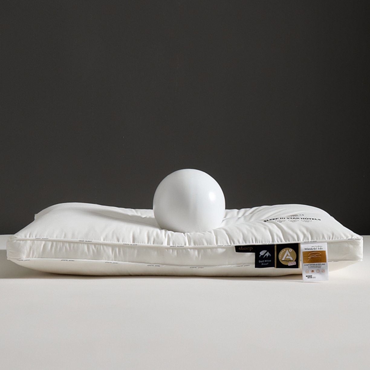 91家纺网 家纺一手货源 找家纺 寐居家纺 2025新款星级酒店枕枕头枕芯 立体定型低枕