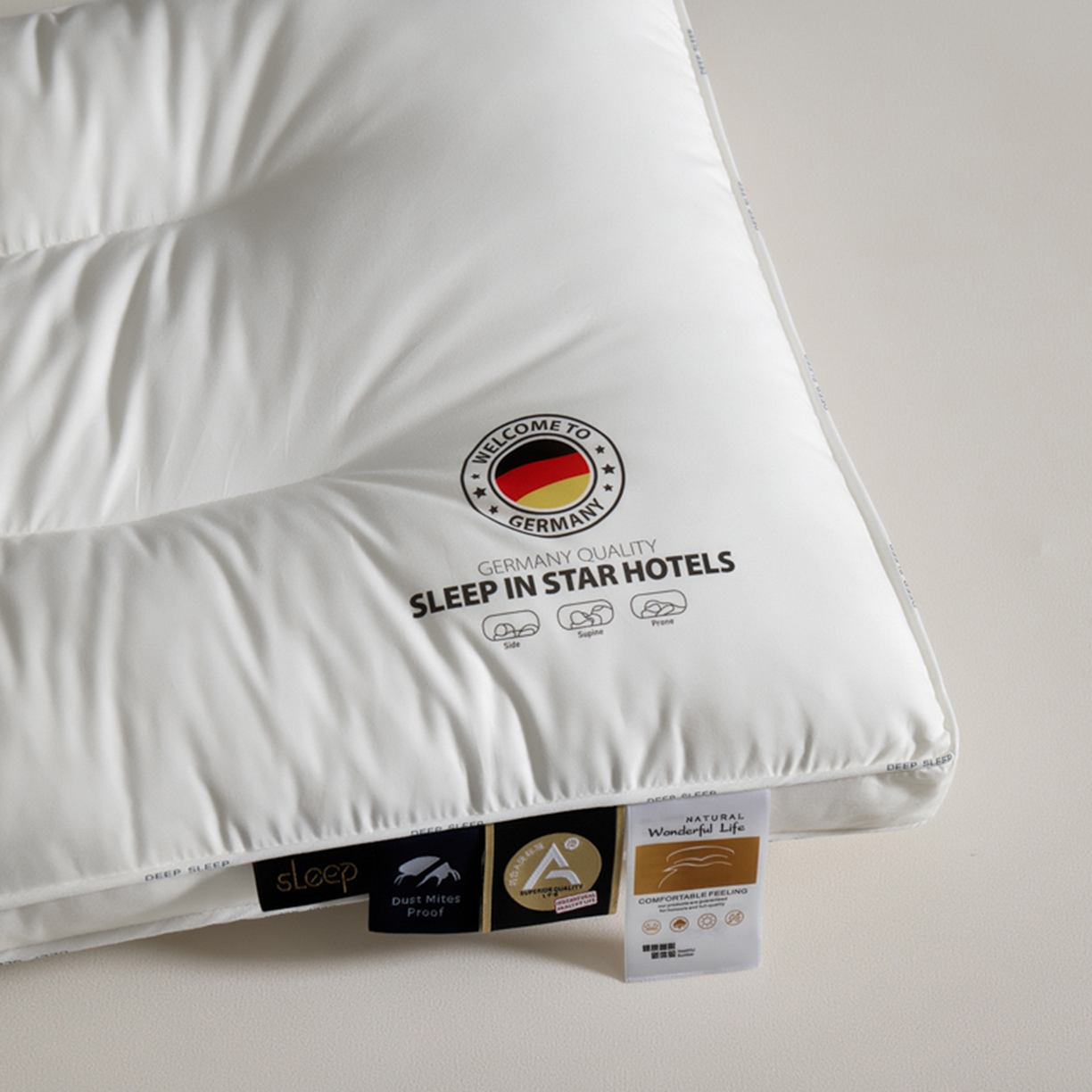 91家纺网 家纺一手货源 找家纺 寐居家纺 2025新款星级酒店枕枕头枕芯 立体定型低枕