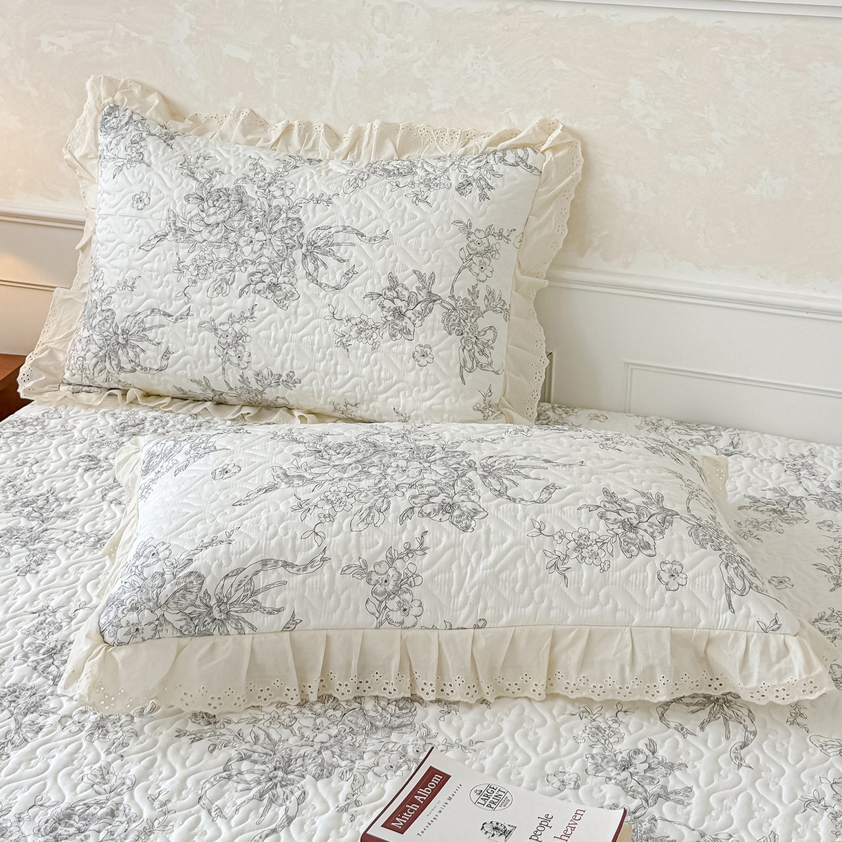 91家纺网 家纺一手货源 找家纺 冬然家纺 2025新款纯棉数码印花工艺款单床盖 墨雅清风